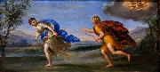 Francesco Albani Apollo and Daphne. oil painting artist